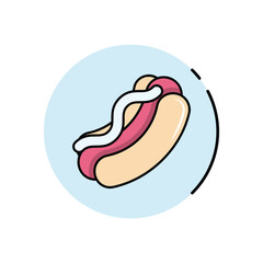 Hot Dog vector icon