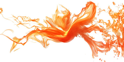 Abstract Fiery Swirl