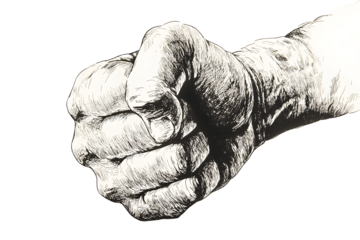 Clenched Fist, Symbol of Strength and Resolve