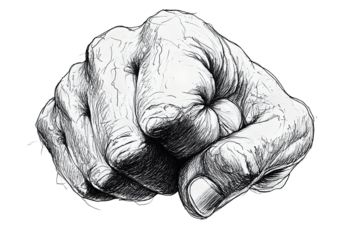 Close-up of a Wrinkled Fist