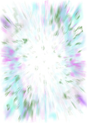 Obraz premium An abstract transparent iridescent color blur design element.
