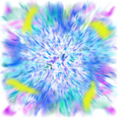 Obraz premium An abstract transparent iridescent color blur design element.