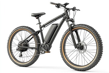 Electric bike isolated on white background