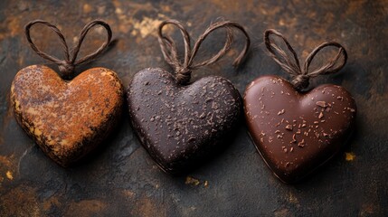 Valentine Day chocolate candy set heart shaped gift.