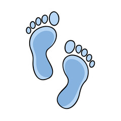 footprints vector icon, footprints vector illustration-simple illustration of footprints, perfect for footprints logos and icons and themed design 