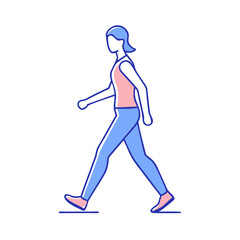 power walking pose vector icon, power walking pose vector illustration-simple illustration of power walking pose, perfect for power walking pose logos and icons and themed design 