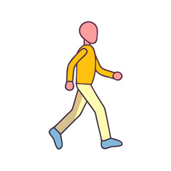 power walking pose vector icon, power walking pose vector illustration-simple illustration of power walking pose, perfect for power walking pose logos and icons and themed design 