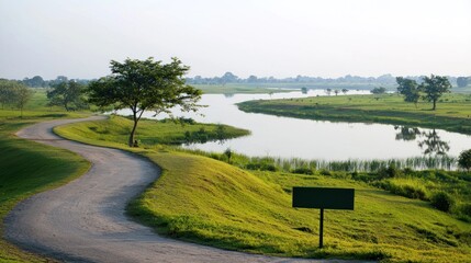 Peaceful River Path