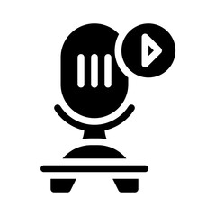 podcast glyph icon