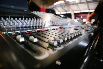 mixer Digico SD10 Digital Mixing Console sliders buttons and faders