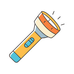 flashlight vector icon, flashlight vector illustration -simple illustration of flashlight, perfect for flashlight logos and icons and themed design 