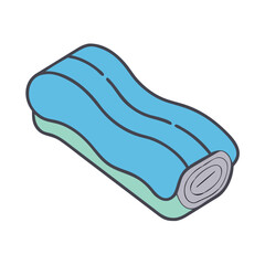 sleeping pad vector icon, sleeping pad vector illustration -simple illustration of sleeping pad, perfect for sleeping pad logos and icons and themed design 