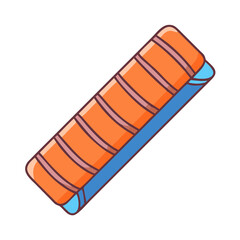 sleeping pad vector icon, sleeping pad vector illustration -simple illustration of sleeping pad, perfect for sleeping pad logos and icons and themed design 