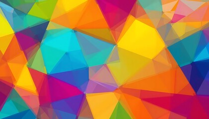 Fototapeta premium Abstract Colorful Geometric Polygonal Design