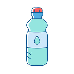 water bottle vector icon, water bottle vector illustration -simple illustration of water bottle, perfect for water bottle logos and icons and themed design 