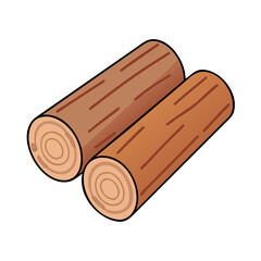 wood logs vector icon, wood logs vector illustration -simple illustration of wood logs, perfect for wood logs logos and icons and themed design 