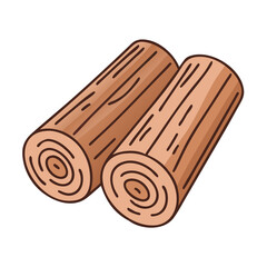 wood logs vector icon, wood logs vector illustration -simple illustration of wood logs, perfect for wood logs logos and icons and themed design 