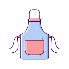 apron vector icon, apron vector illustration -simple illustration of apron, perfect for apron logos and icons and themed design 
