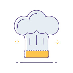 chef s hat vector icon, chef s hat vector illustration -simple illustration of chef s hat, perfect for chef s hat logos and icons and themed design 