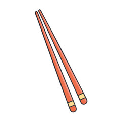 chopsticks vector icon, chopsticks vector illustration -simple illustration of chopsticks, perfect for chopsticks logos and icons and themed design 