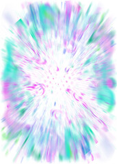 Fototapeta premium An abstract transparent iridescent color blur design element.