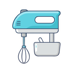 electric mixer vector icon, electric mixer vector illustration -simple illustration of electric mixer, perfect for electric mixer logos and icons and themed design 