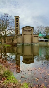 Park Sans Souci. Friedenskirche ensemble with Marly garden.