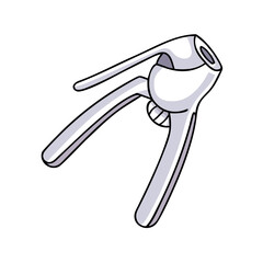 garlic press vector icon, garlic press vector illustration -simple illustration of garlic press, perfect for garlic press logos and icons and themed design 