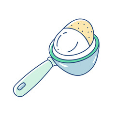 ice cream scoop vector icon, ice cream scoop vector illustration -simple illustration of ice cream scoop, perfect for ice cream scoop logos and icons and themed design 