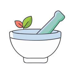mortar and pestle vector icon, mortar and pestle vector illustration -simple illustration of mortar and pestle, perfect for mortar and pestle logos and icons and themed design 