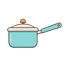 Obraz premium saucepan vector icon, saucepan vector illustration -simple illustration of saucepan, perfect for saucepan logos and icons and themed design 