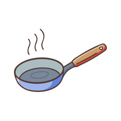 saut ing pan vector icon, saut ing pan vector illustration -simple illustration of saut ing pan, perfect for saut ing pan logos and icons and themed design 