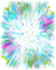 Obraz premium An abstract transparent iridescent color blur design element.