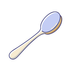 tasting spoon vector icon, tasting spoon vector illustration -simple illustration of tasting spoon, perfect for tasting spoon logos and icons and themed design 