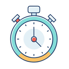 timer or stopwatch vector icon, timer or stopwatch vector illustration -simple illustration of timer or stopwatch, perfect for timer or stopwatch logos and icons and themed design 