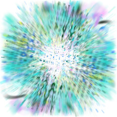 Fototapeta premium An abstract transparent iridescent color blur design element.