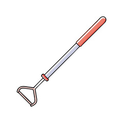 compost turning tool vector icon, compost turning tool vector illustration -simple illustration of compost turning tool, perfect for compost turning tool logos and icons and themed design 