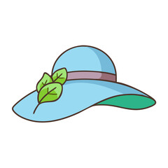 garden hat vector icon, garden hat vector illustration -simple illustration of garden hat, perfect for garden hat logos and icons and themed design 