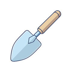 garden trowel vector icon, garden trowel vector illustration -simple illustration of garden trowel, perfect for garden trowel logos and icons and themed design 
