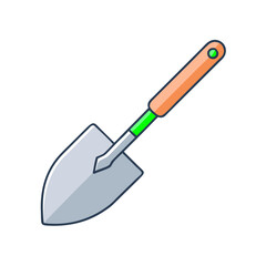 planting spade vector icon, planting spade vector illustration -simple illustration of planting spade, perfect for planting spade logos and icons and themed design 