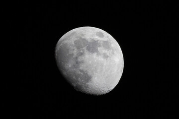 Moon on the night sky