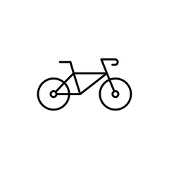 Bicycle icon logo sign set vector outline