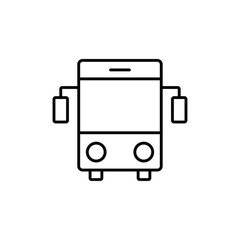 Bus icon logo sign set vector outline