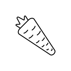 Carrot icon logo sign set vector outline