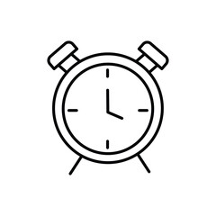 Clock icon logo sign set vector outline