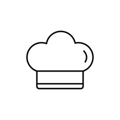 Chef hat icon logo sign set vector outline