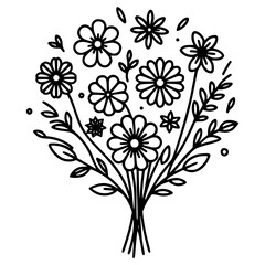 Flower Line Art