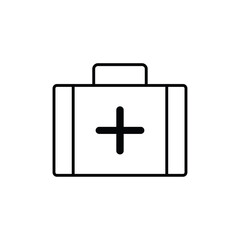 First aid icon logo sign set vector outline