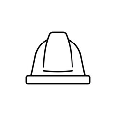 Hard hat icon logo sign set vector outline