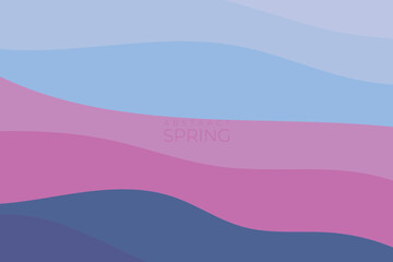 Abstract spring background, Wavy abstract spring background, with spring color theme